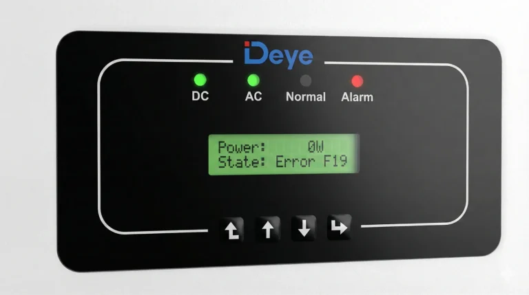 Error f19 inversor deye